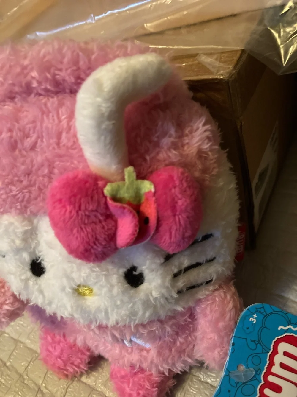 Hello Kitty Pink Plush with Cherry Bow